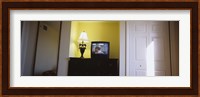 Television and lamp in a hotel room, Las Vegas, Nevada Fine Art Print
