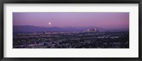 Hollywood and San Gabriel Mountains, Los Angeles County Fine Art Print
