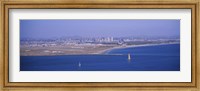 High angle view of a coastline, Coronado, San Diego, San Diego Bay, California Fine Art Print