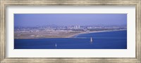 High angle view of a coastline, Coronado, San Diego, San Diego Bay, California Fine Art Print