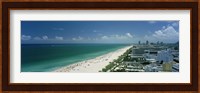 City at the beachfront, South Beach, Miami Beach, Florida, USA Fine Art Print