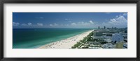 City at the beachfront, South Beach, Miami Beach, Florida, USA Fine Art Print