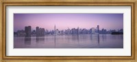 Buildings at the waterfront viewed from Queens, Empire State Building, Midtown Manhattan, New York City, New York State, USA Fine Art Print