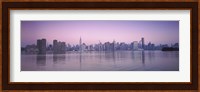 Buildings at the waterfront viewed from Queens, Empire State Building, Midtown Manhattan, New York City, New York State, USA Fine Art Print