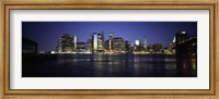 Manhattan skyline seen from Fulton Ferry, Brooklyn, New York City, New York State, USA Fine Art Print