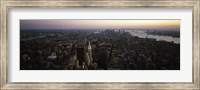 Aerial view of a city, Lower Manhattan and Financial District, Manhattan, New York City, New York State, USA Fine Art Print