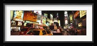 Buildings lit up at night in a city, Broadway, Times Square, Midtown Manhattan, Manhattan, New York City, New York State, USA Fine Art Print