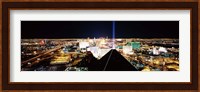 High angle view of a city from Mandalay Bay Resort and Casino, Las Vegas, Clark County, Nevada, USA Fine Art Print