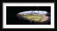 High angle view of a baseball stadium, Wrigley Field, Chicago, Illinois, USA Fine Art Print