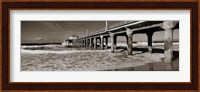 Manhattan Beach Pier in Black and White, Los Angeles County Fine Art Print