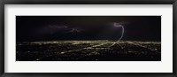 Lightning in the sky over a city, Phoenix, Maricopa County, Arizona, USA Fine Art Print