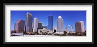 Skyscrapers in a city, Tampa, Florida, USA Fine Art Print