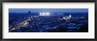 Aerial view of a city, Wrigley Field, Chicago, Illinois, USA Fine Art Print