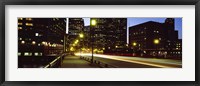 Traffic on a bridge in a city, Northern Avenue Bridge, Boston, Suffolk County, Massachusetts, USA Fine Art Print