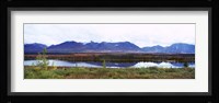 Lake with a mountain range in the background, Mt McKinley, Denali National Park, Anchorage, Alaska, USA Fine Art Print