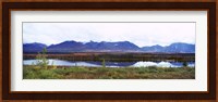 Lake with a mountain range in the background, Mt McKinley, Denali National Park, Anchorage, Alaska, USA Fine Art Print