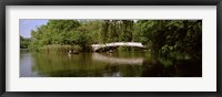 Bridge across a lake, Central Park, Manhattan, New York City, New York State, USA Fine Art Print