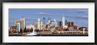 Buildings at the waterfront, Delaware River, Philadelphia, Pennsylvania Fine Art Print