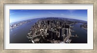 Aerial view of a city, New York City, New York State, USA Fine Art Print