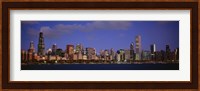 Lake Michigan City Skyline at Dusk, Chicago, Illinois, USA Fine Art Print
