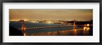 Golden Gate Bridge Lit Up Fine Art Print