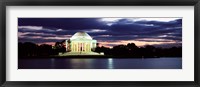Monument lit up at dusk, Jefferson Memorial, Washington DC, USA Fine Art Print