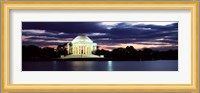 Monument lit up at dusk, Jefferson Memorial, Washington DC, USA Fine Art Print