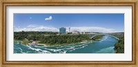 Arch bridge across a river, Rainbow Bridge, Niagara River, Niagara Falls, Ontario, Canada Fine Art Print