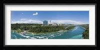 Arch bridge across a river, Rainbow Bridge, Niagara River, Niagara Falls, Ontario, Canada Fine Art Print
