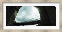 Low angle view of a bridge, Brooklyn Bridge, Brooklyn, New York City, New York State, USA Fine Art Print