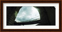 Low angle view of a bridge, Brooklyn Bridge, Brooklyn, New York City, New York State, USA Fine Art Print