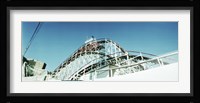 Low angle view of a rollercoaster, Coney Island Cyclone, Coney Island, Brooklyn, New York City, New York State, USA Fine Art Print
