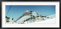 Low angle view of a rollercoaster, Coney Island Cyclone, Coney Island, Brooklyn, New York City, New York State, USA Fine Art Print