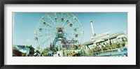 Low angle view of a ferris wheel, Wonder Wheel, Coney Island, Brooklyn, New York City, New York State, USA Fine Art Print