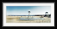 Palm tree sprinkler on the beach, Coney Island, Brooklyn, New York City, New York State, USA Fine Art Print
