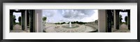 360 degree view of a war memorial, National World War II Memorial, Washington DC, USA Fine Art Print