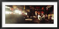 People in a restaurant, Cha Cha Lounge, Coney Island, Brooklyn, New York City, New York State, USA Fine Art Print
