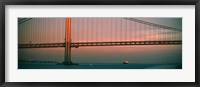 Bridge across the river, Verrazano-Narrows Bridge, New York Harbor, New York City, New York State, USA Fine Art Print