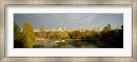 Park with buildings in the background, Central Park, Manhattan, New York City, New York State, USA Fine Art Print