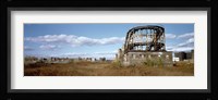 Abandoned rollercoaster in an amusement park, Coney Island, Brooklyn, New York City, New York State, USA Fine Art Print