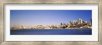 Sea with a city in the background, San Francisco, California Fine Art Print