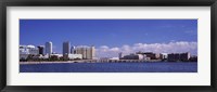 City at the waterfront, Hillsborough Bay, Tampa, Hillsborough County, Florida, USA Fine Art Print