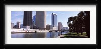 Buildings viewed from the riverside, Hillsborough River, University Of Tampa, Tampa, Hillsborough County, Florida, USA Fine Art Print