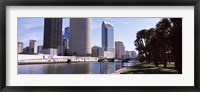 Buildings viewed from the riverside, Hillsborough River, University Of Tampa, Tampa, Hillsborough County, Florida, USA Fine Art Print