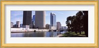 Buildings viewed from the riverside, Hillsborough River, University Of Tampa, Tampa, Hillsborough County, Florida, USA Fine Art Print