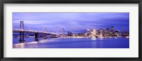 Bay Bridge at Dusk, San Francisco, California Fine Art Print
