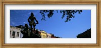 Statues in front of buildings, French Market, French Quarter, New Orleans, Louisiana, USA Fine Art Print
