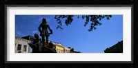 Statues in front of buildings, French Market, French Quarter, New Orleans, Louisiana, USA Fine Art Print
