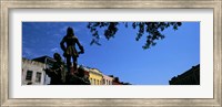 Statues in front of buildings, French Market, French Quarter, New Orleans, Louisiana, USA Fine Art Print