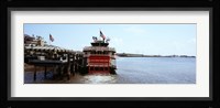 Paddleboat Natchez in a river, Mississippi River, New Orleans, Louisiana, USA Fine Art Print